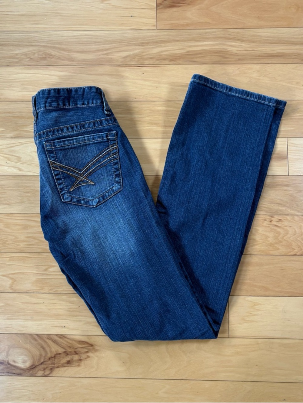 Cinch Ada Jeans Womens Sz 28/6XL Dark Wash Relaxed Bootcut Western Denim